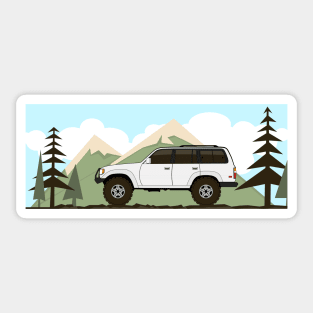 fj80 Land Cruiser retro Sticker